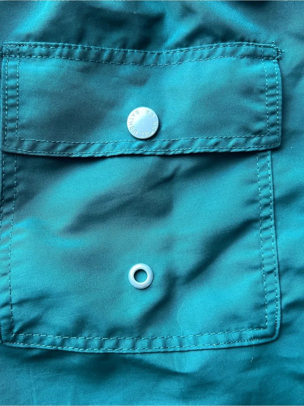 Men's Green Bather Swim Trunks with Drawstring